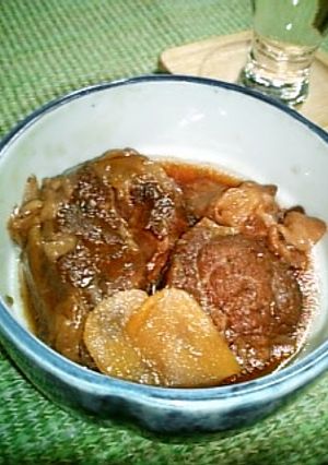 生姜の効いたピリッと甘辛牛すね肉の大和煮-レシピのメイン写真