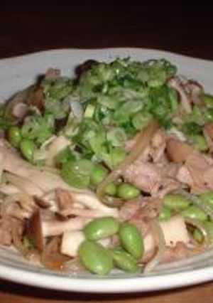 豚肉ときのこ枝豆炒め-レシピのメイン写真
