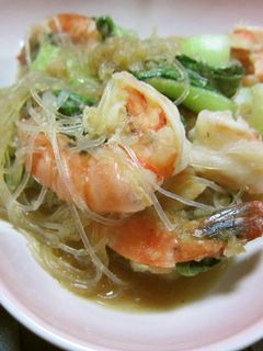 海老と青梗菜のオイスターみぞれ煮-レシピのメイン写真