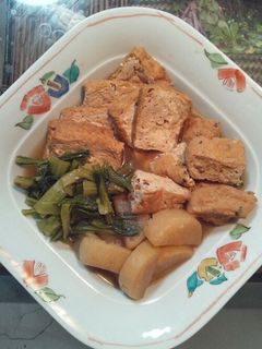 圧力鍋で簡単!大根と厚揚げ、がんもの煮物-レシピのメイン写真