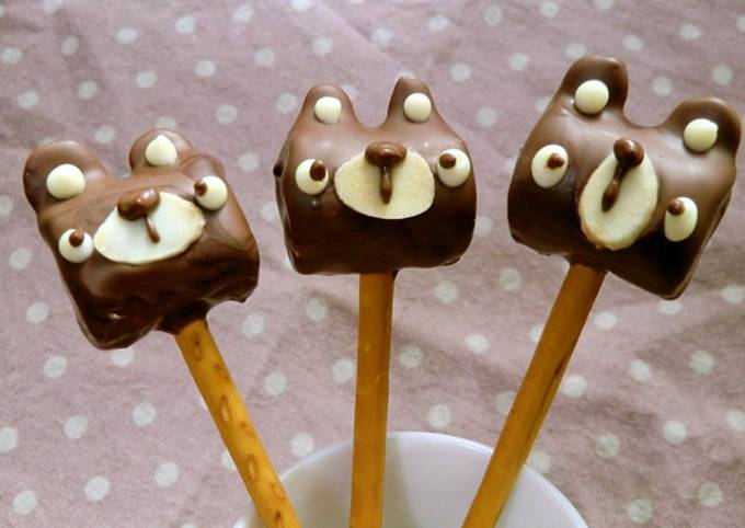 チョコマシュマロ☆かじりクマさん
