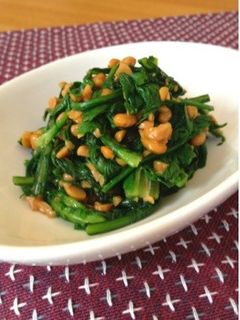 春菊の納豆和え-レシピのメイン写真