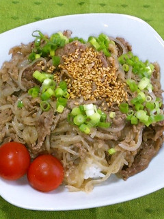 金ごま風味牛丼-レシピのメイン写真