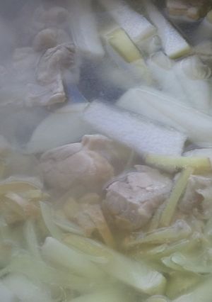 鶏もも肉の生姜スープ-レシピのメイン写真