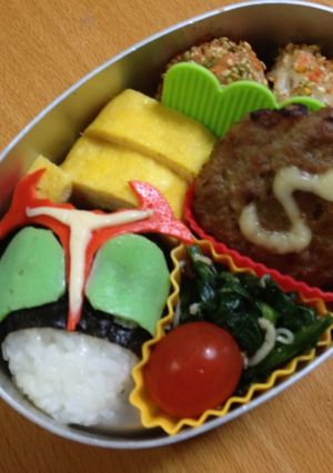 昭和仮面ライダーストロンガーキャラ弁-レシピのメイン写真