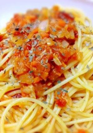 我が家の鉄板。簡単トマトツナパスタ-レシピのメイン写真