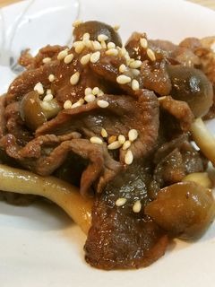 お弁当に☆牛肉とシメジのしぐれ煮-レシピのメイン写真