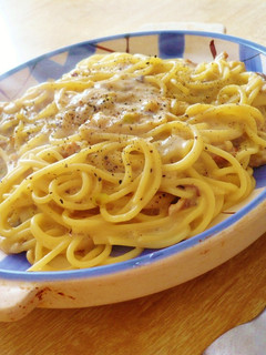 生姜が利いてる!豆乳きのこクリームパスタ-レシピのメイン写真