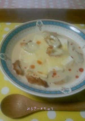 とろ~りチーズの*豆腐の豆乳温奴-レシピのメイン写真
