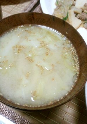 キャベツのバター味噌汁-レシピのメイン写真