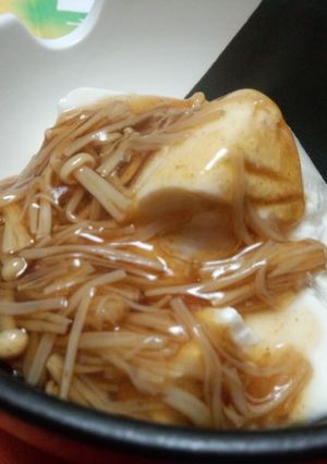 豆腐のなめ茸あんかけ-レシピのメイン写真