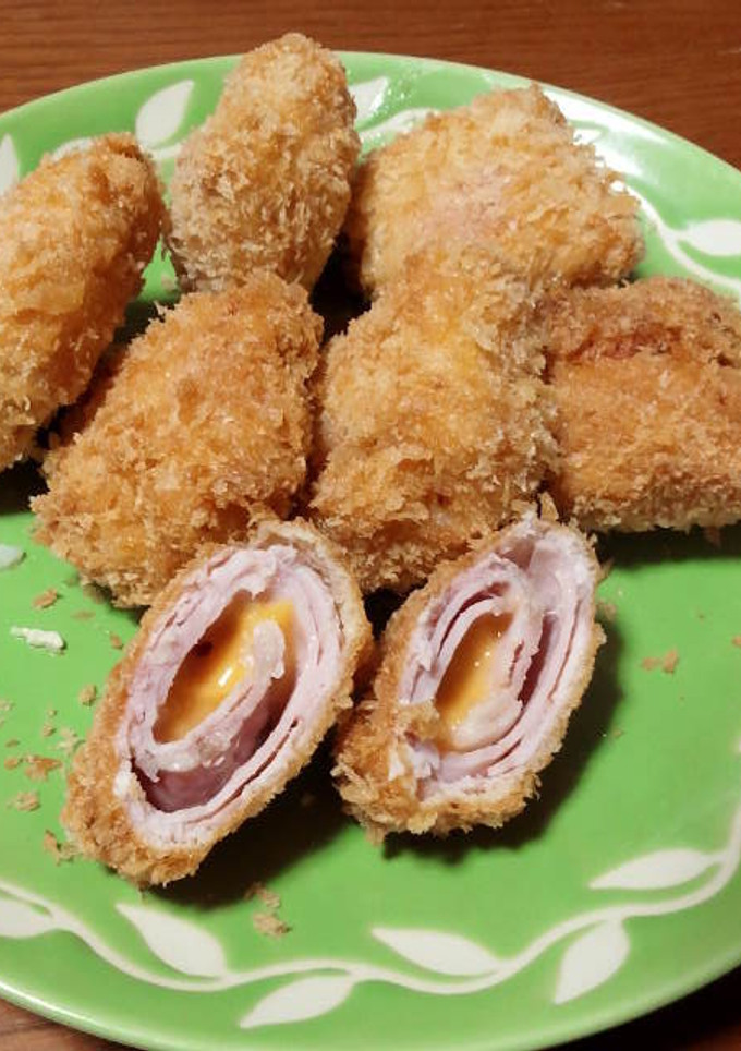 豚肉のハムとチーズのはさみ揚げ♪-レシピのメイン写真