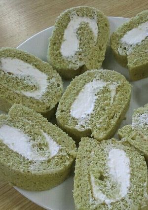 抹茶のロールケーキ-レシピのメイン写真