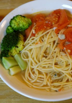 トマトとしじみのスープパスタ-レシピのメイン写真
