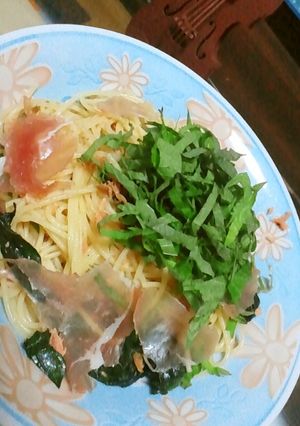 鮭とホウレンソウのスパゲティ-レシピのメイン写真