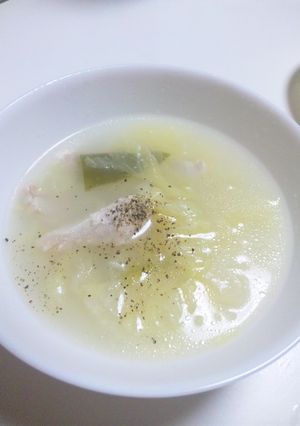 身体ポカポカ☆胸肉と白菜のトロトロスープ-レシピのメイン写真