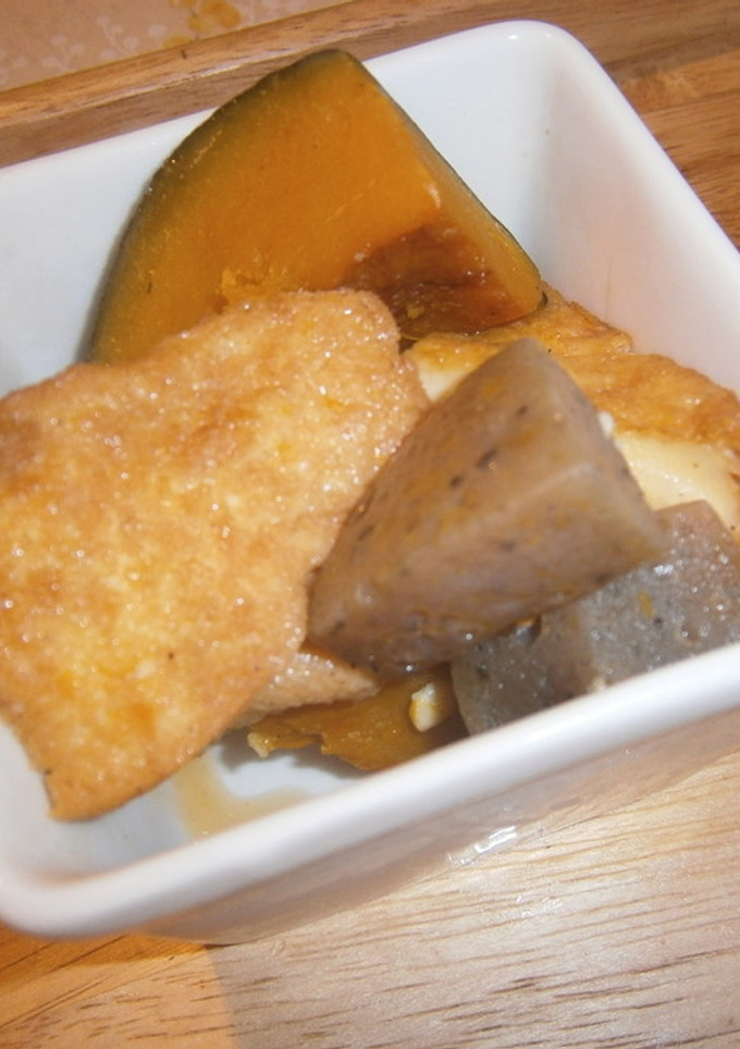 かぼちゃと厚揚げの煮物-レシピのメイン写真