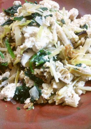 あるもの野菜で炒り豆腐-レシピのメイン写真