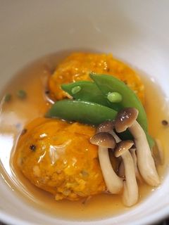 かぼちゃ饅頭のあんかけ-レシピのメイン写真