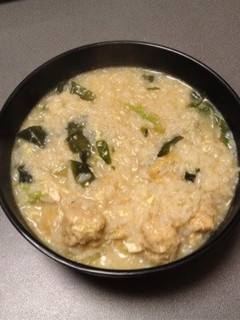 ☆手軽な鶏団子雑炊★-レシピのメイン写真