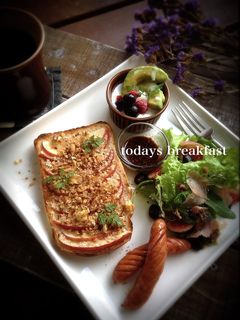 アップルパイ風 簡単りんごトースト-レシピのメイン写真
