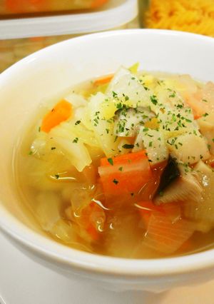 ＊朝食に＊きのこ入り食べる野菜スープ＊-レシピのメイン写真
