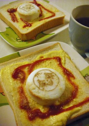 アンパンマンはんぺんトースト-レシピのメイン写真