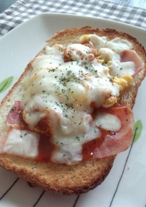 ハンバーグソースでリメイク朝ごはん-レシピのメイン写真