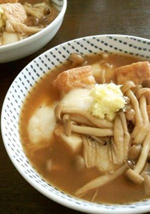お餅でとろ～り❤厚揚げのきのこあん-レシピのメイン写真