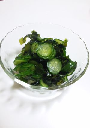 即席☆きゅうりとわかめの酢の物-レシピのメイン写真