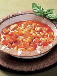 蒸し大豆とベーコンのケチャップ煮-レシピのメイン写真