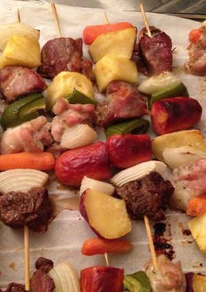 お家で簡単ヘルシーBBQカバブ-レシピのメイン写真