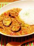 ゴロッと茄子の野菜たっぷりキーマカレー☆
