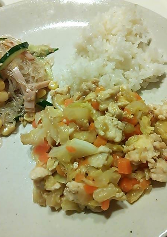 簡単！野菜ととうふのヘルシー味噌炒め-レシピのメイン写真