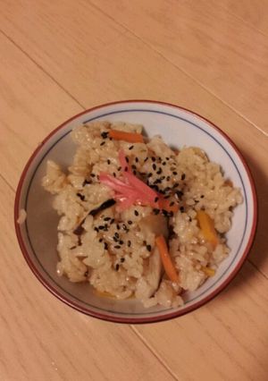 圧力鍋で炊き込みご飯-レシピのメイン写真