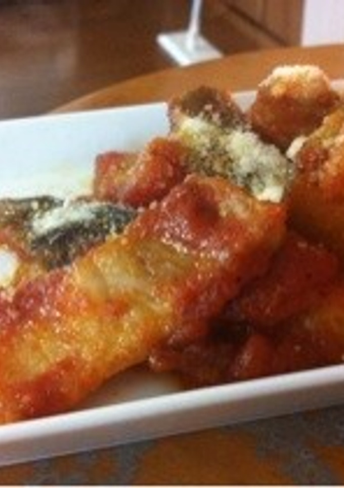 三枚肉とナスのトマト煮込み-レシピのメイン写真