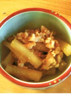 大根と豚肉の炒め煮-レシピのメイン写真