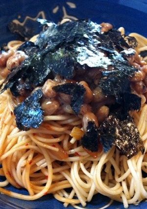 【家の食材で】キムチ＆納豆の炒め素麺-レシピのメイン写真