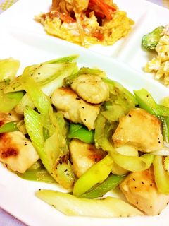 胸肉と長ネギの塩レモン炒め-レシピのメイン写真
