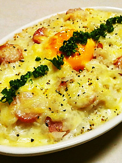 簡単朝ご飯!ズボラな朝のリゾットドリア♪-レシピのメイン写真