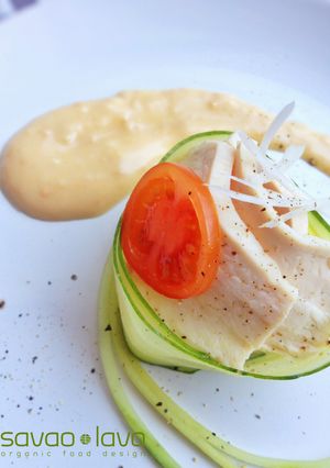 茹で鶏の棒棒鶏風 ピーナッツソース仕立て-レシピのメイン写真