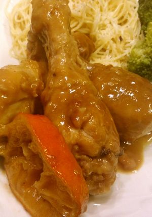 ドラムスティックオレンジ煮-レシピのメイン写真