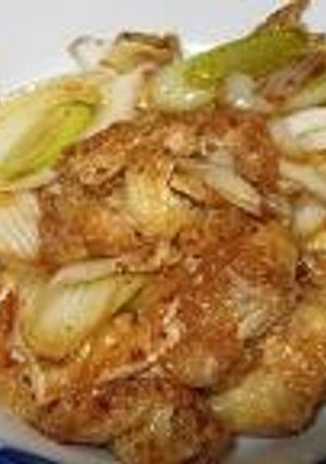 油揚げとねぎの炒め物-レシピのメイン写真