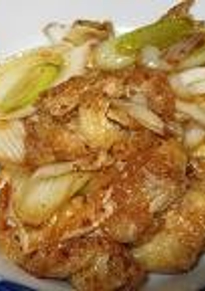 油揚げとねぎの炒め物-レシピのメイン写真
