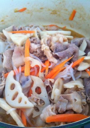 れんこんとしょうが焼き-レシピのメイン写真