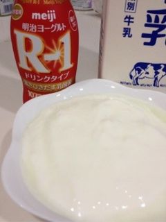 R-1ヨーグルト簡単倍増でインフル予防-レシピのメイン写真