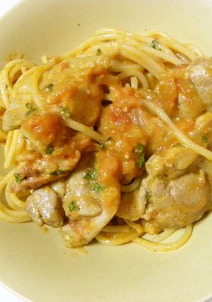 鶏肉のトマトクリームスパゲティ♡-レシピのメイン写真