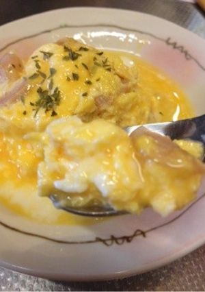 レンジで一分☆簡単ふわふわ卵-レシピのメイン写真