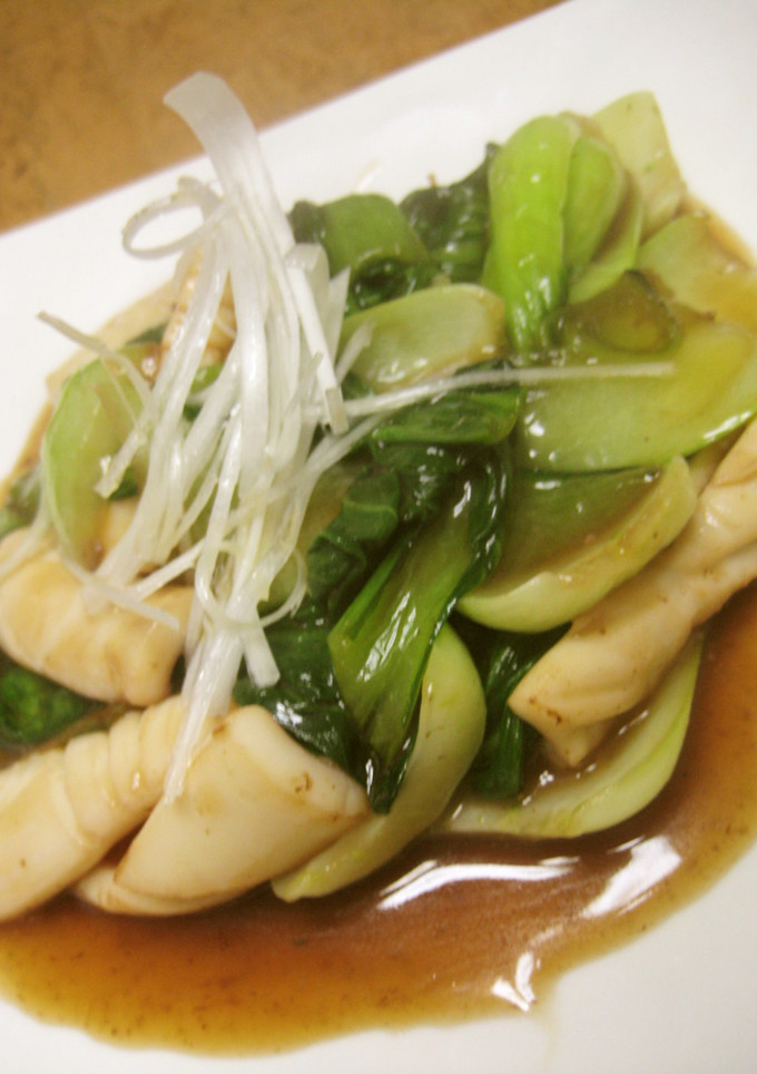中華風いかと青梗菜のオイスターソース炒め-レシピのメイン写真