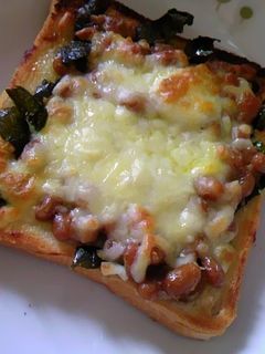 ☆わさマヨの納豆トースト☆-レシピのメイン写真